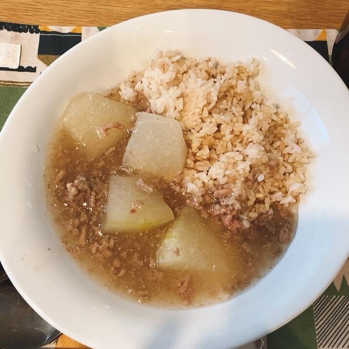 冬瓜の煮物ごはん